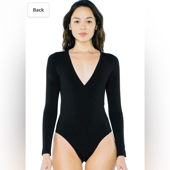 American Apparel dark purple body suit Xs - Picture 2 of 2